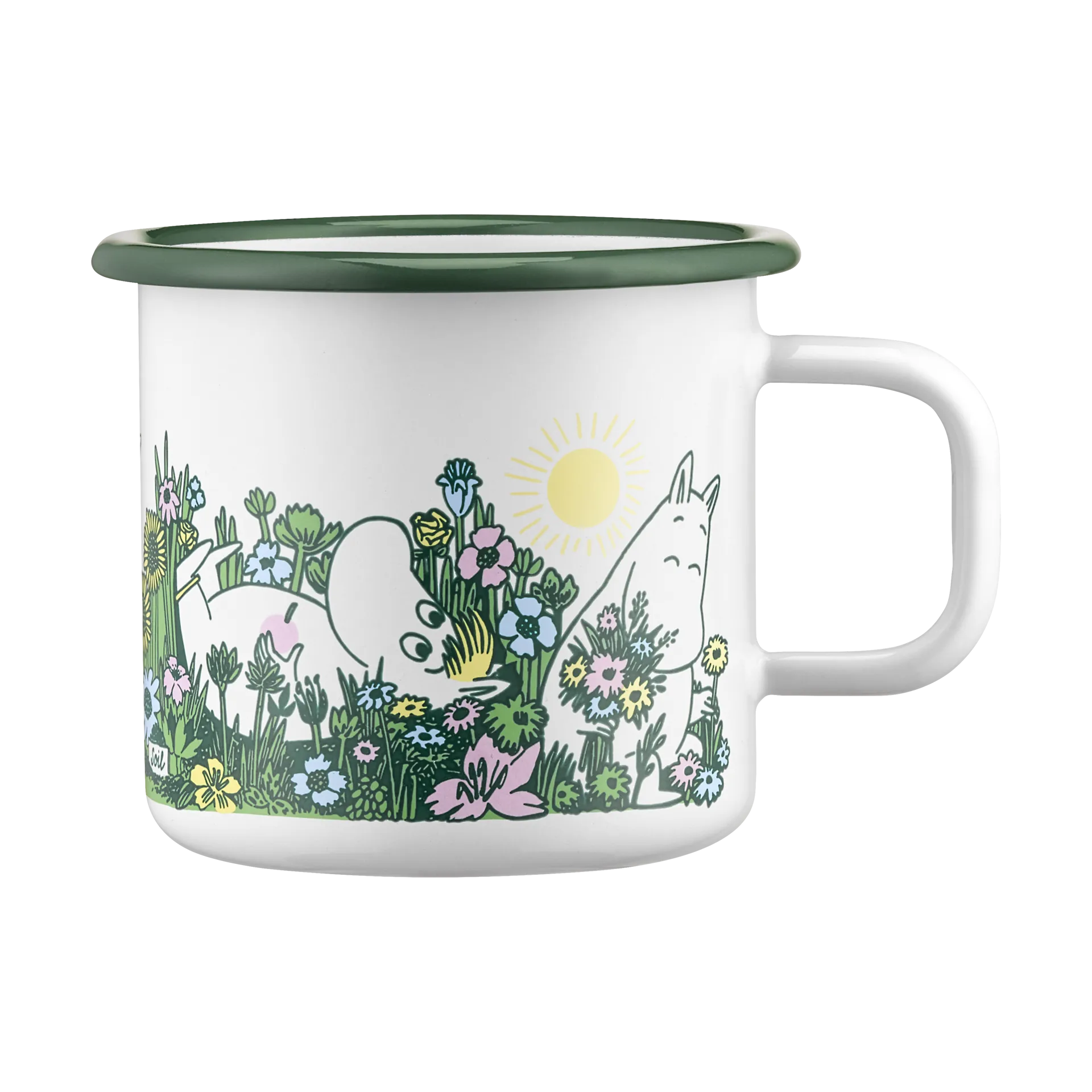 Mumin emaljmugg 37 cl, In the garden Muurla