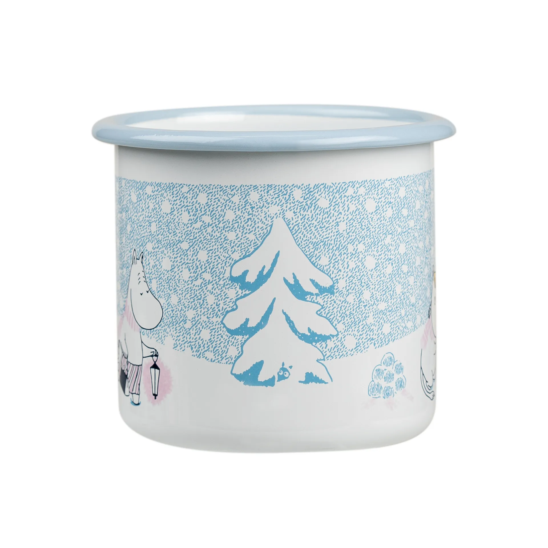 Mumin emaljmugg 37 cl, Let it snow Muurla
