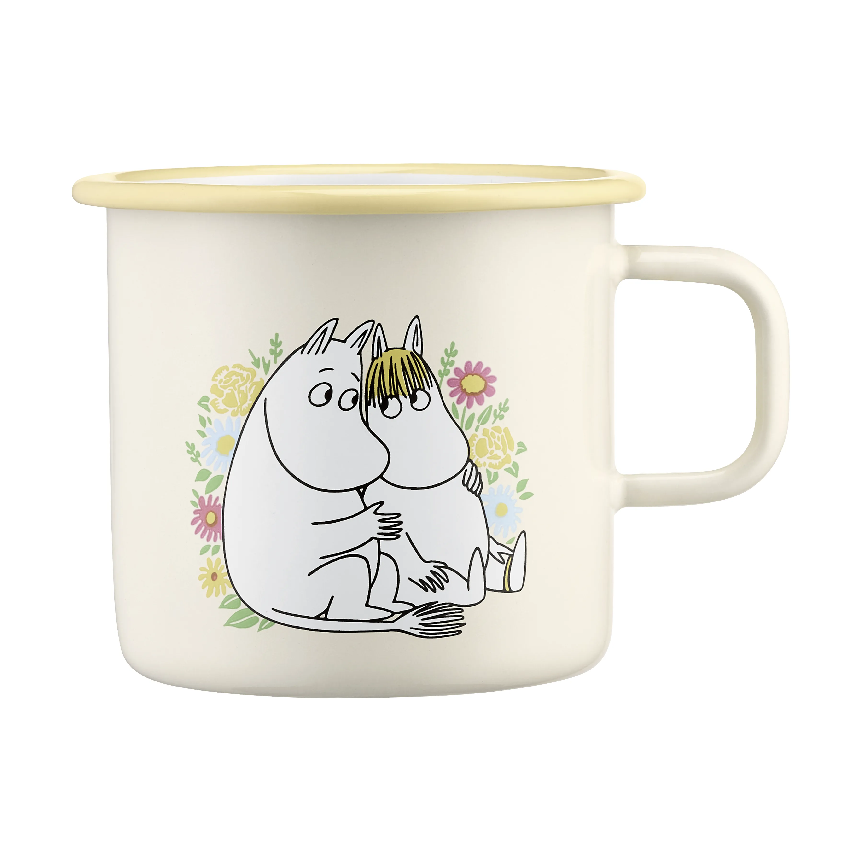 Mumin emaljmugg 55 cl, Flowers