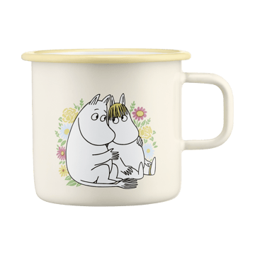 Mumin emaljmugg 55 cl - Flowers - Muurla