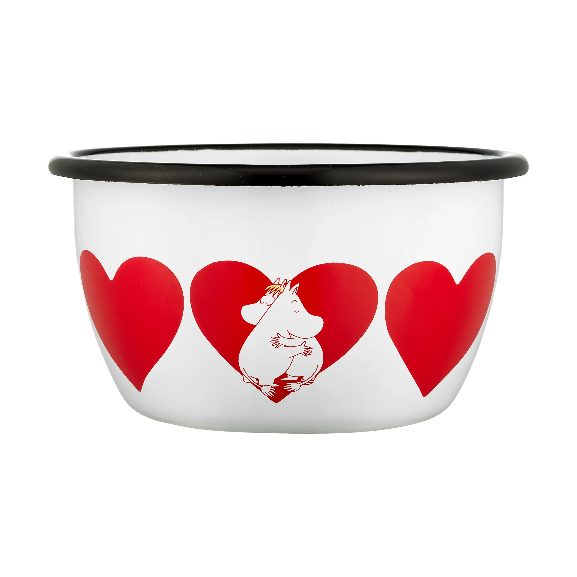 Mumin emaljskål 60 cl, Heart Muurla