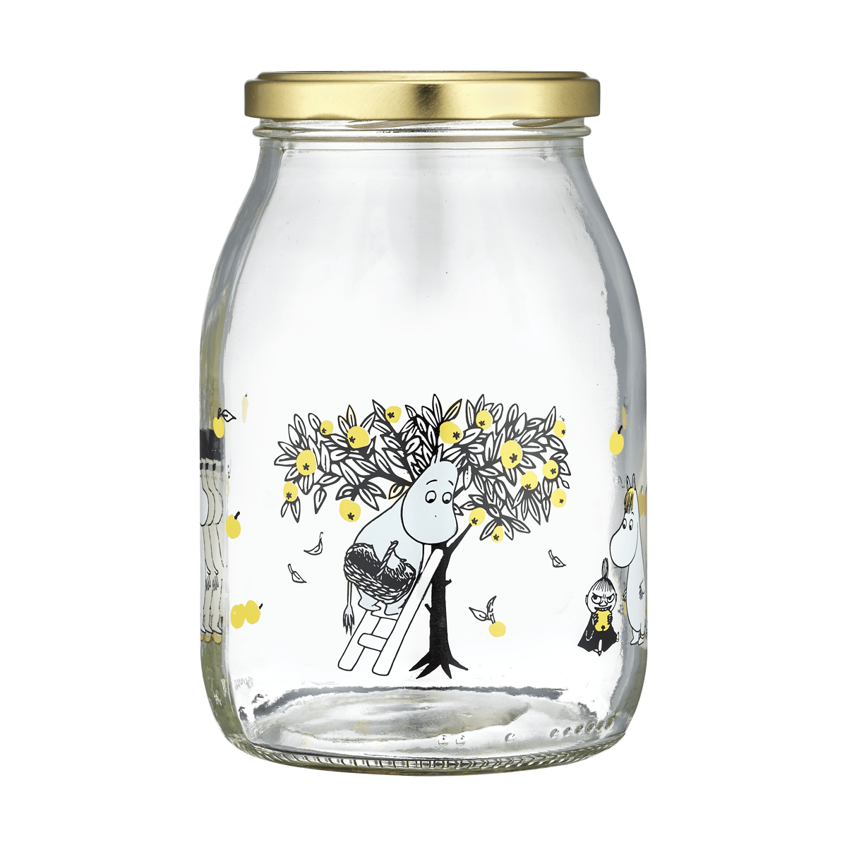 Muurla Mumin glasburk 1 L Apples | Skandinavisk Design | Boxar & Askar | Transparent