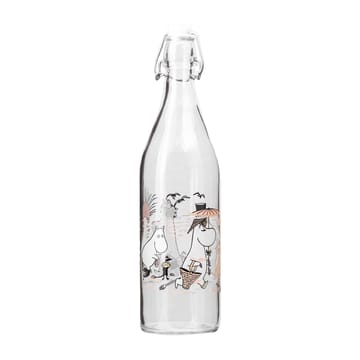Mumin glasflaska 1 L - The Beach - Muurla