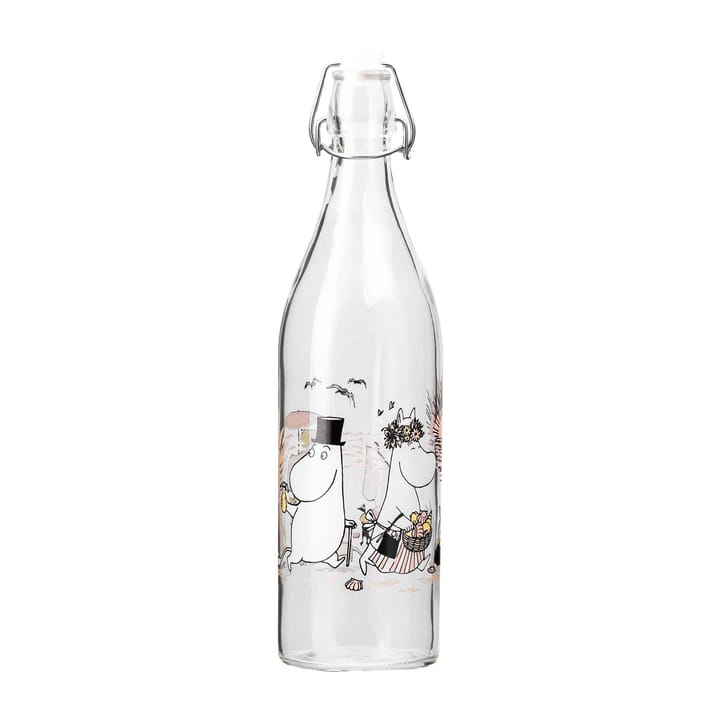 Mumin glasflaska 1 L, The Beach Muurla