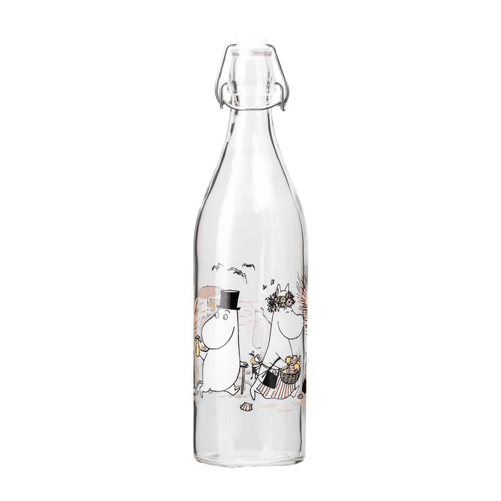 Mumin glasflaska 1 l - The Beach - Muurla