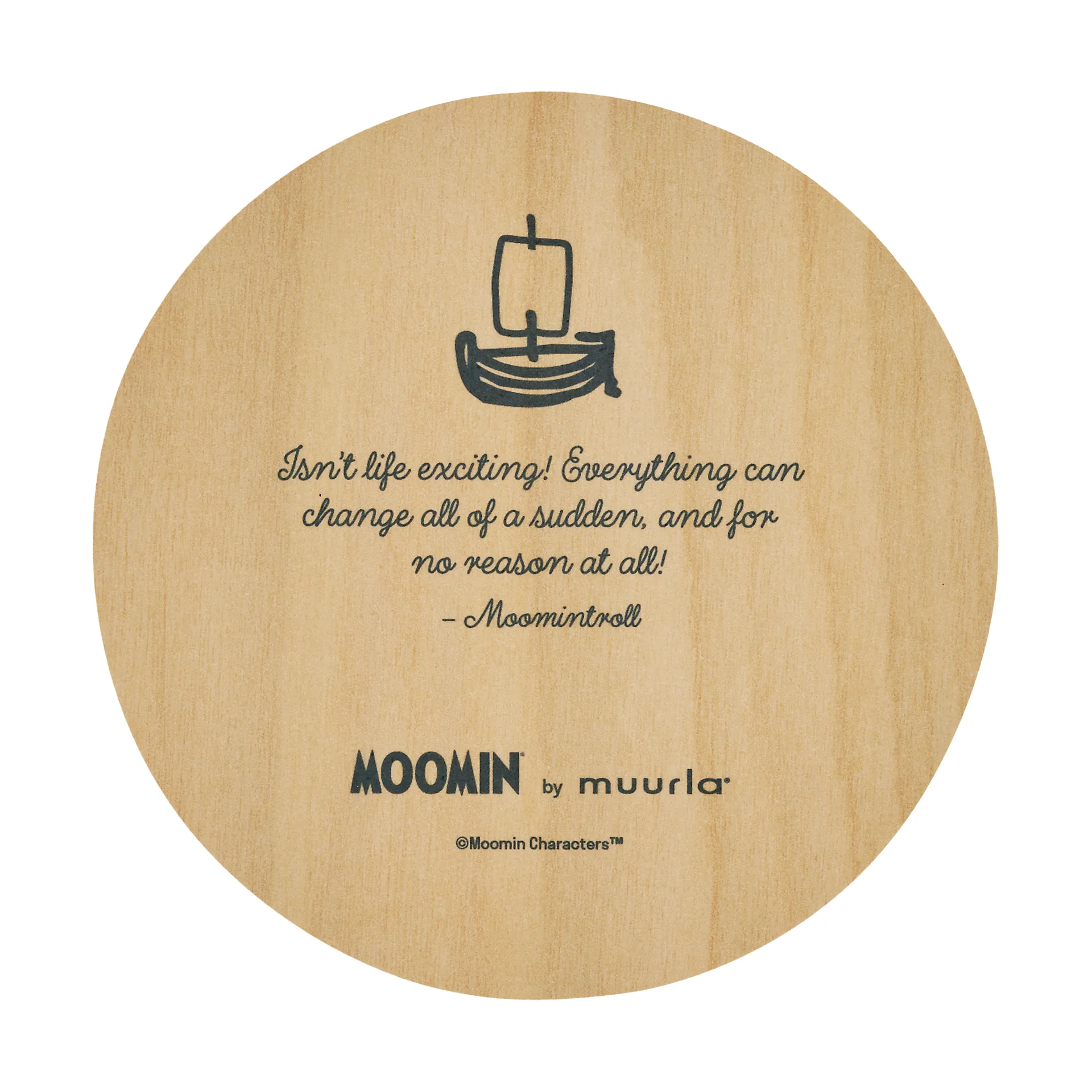 Mumin glasunderlägg Ø10 cm, Momintroll Muurla