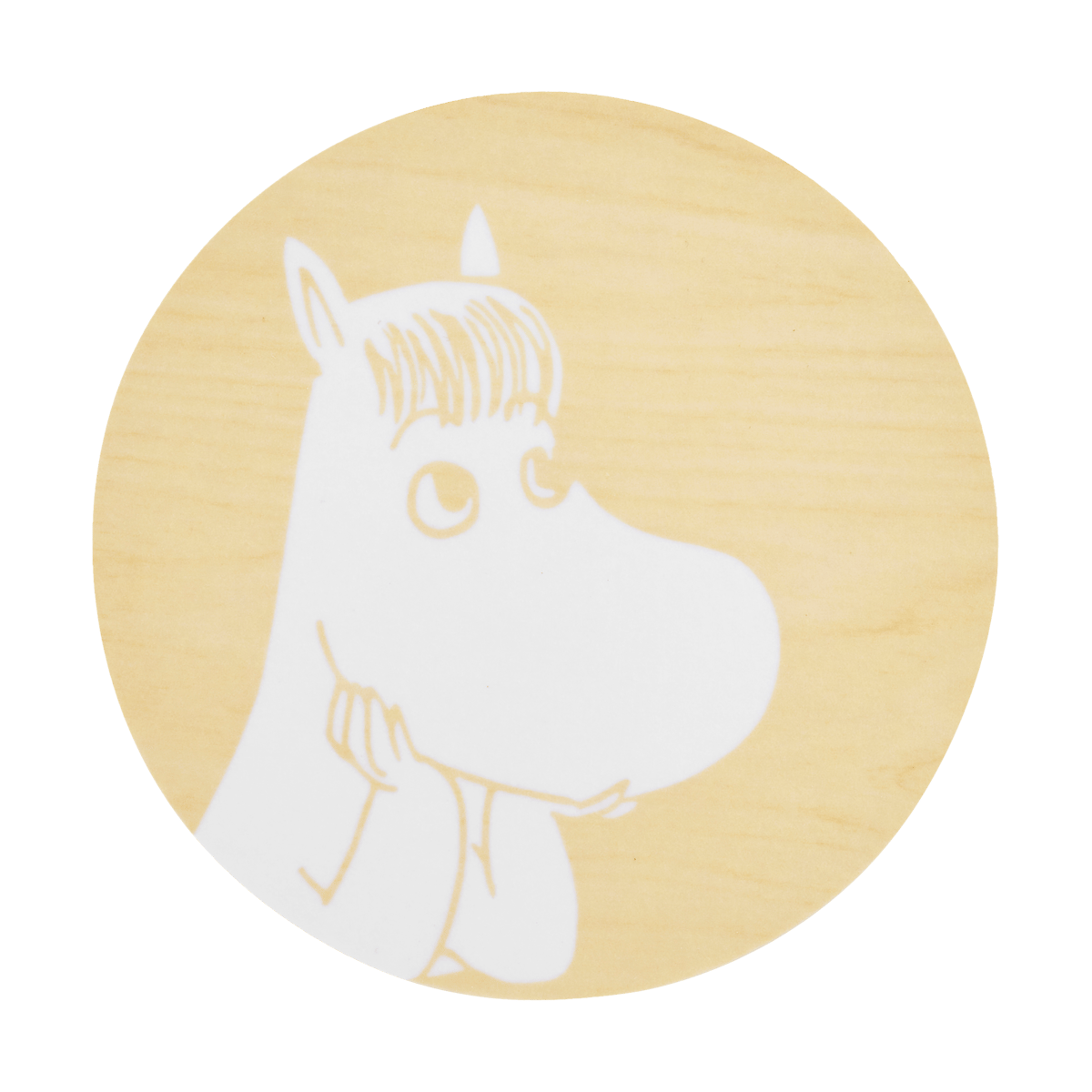 Muurla Mumin glasunderlägg 10 cm Snorkmaiden | Skandinavisk Design | Glasunderlägg | Gul