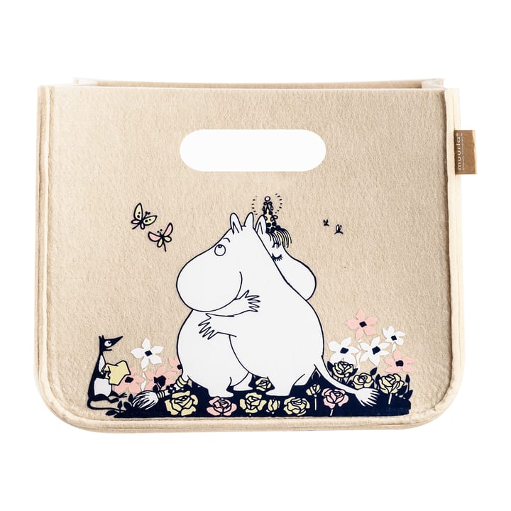 Mumin Hug förvaringskorg 26x26 cm - Beige - Muurla