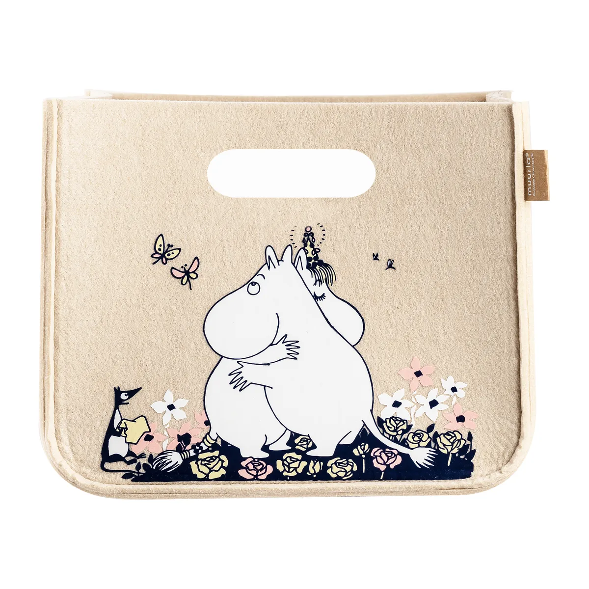 Muurla Mumin Hug förvaringskorg 26x26 cm Beige