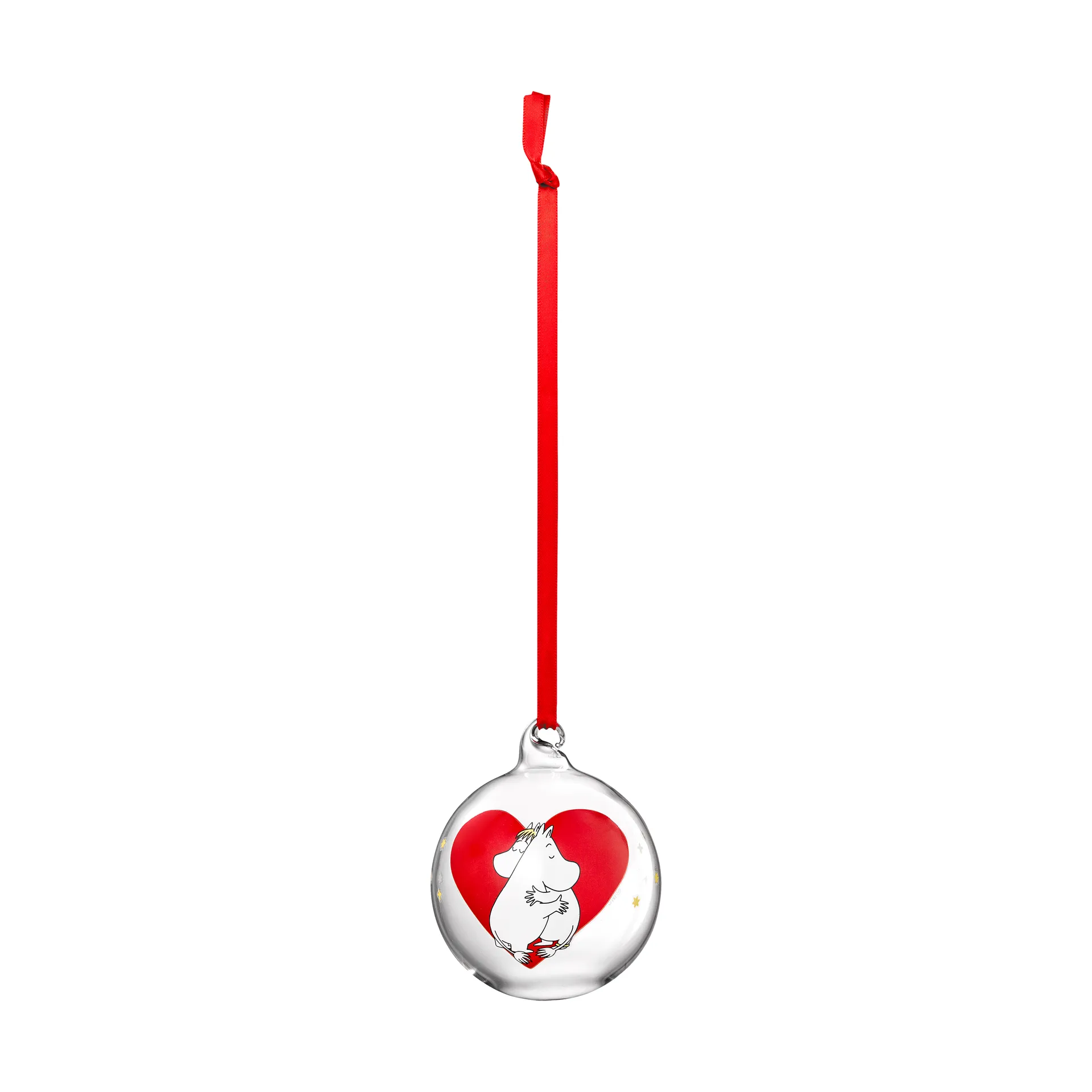 Mumin julgranskula Ø7 cm, Heart Muurla