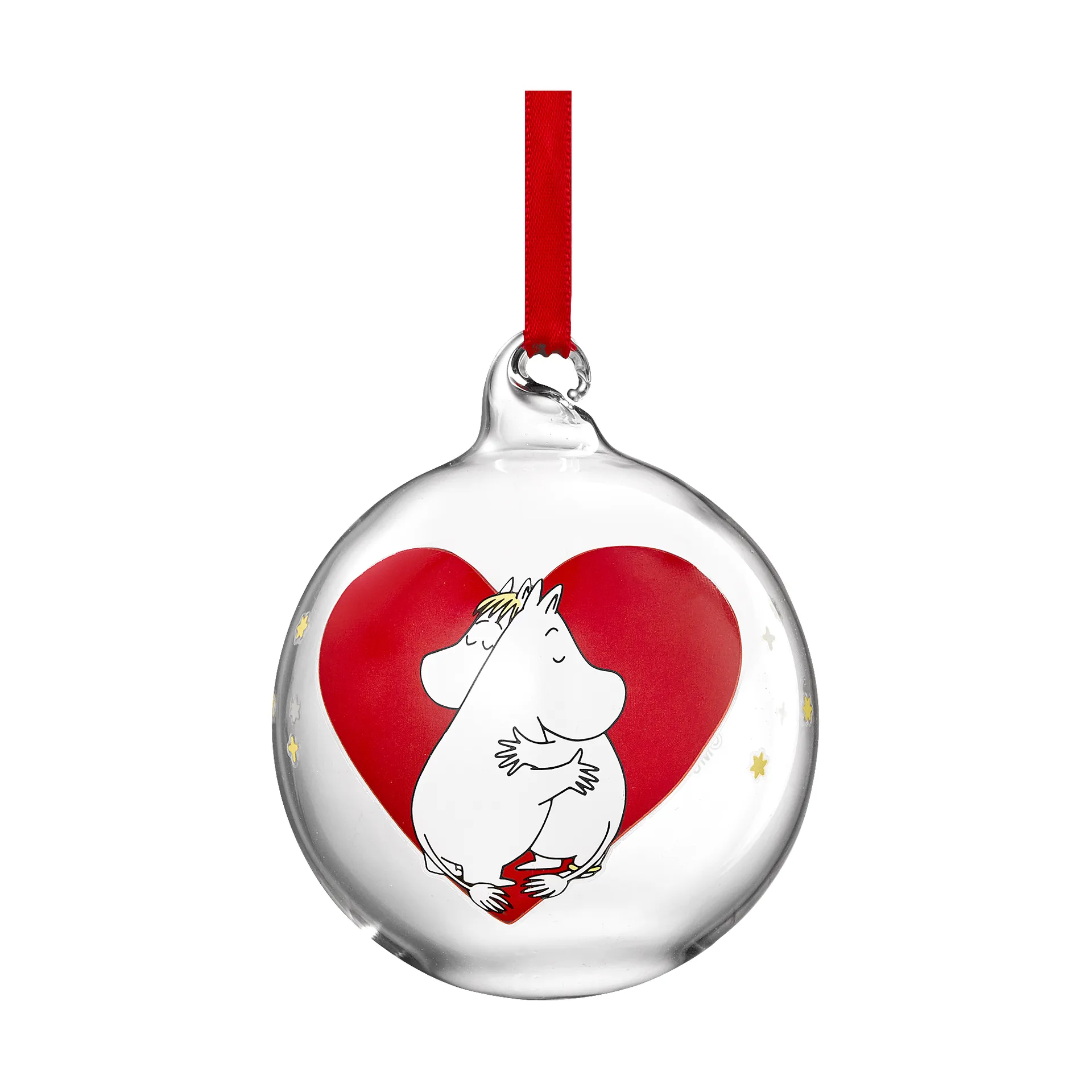 Mumin julgranskula Ø7 cm, Heart Muurla