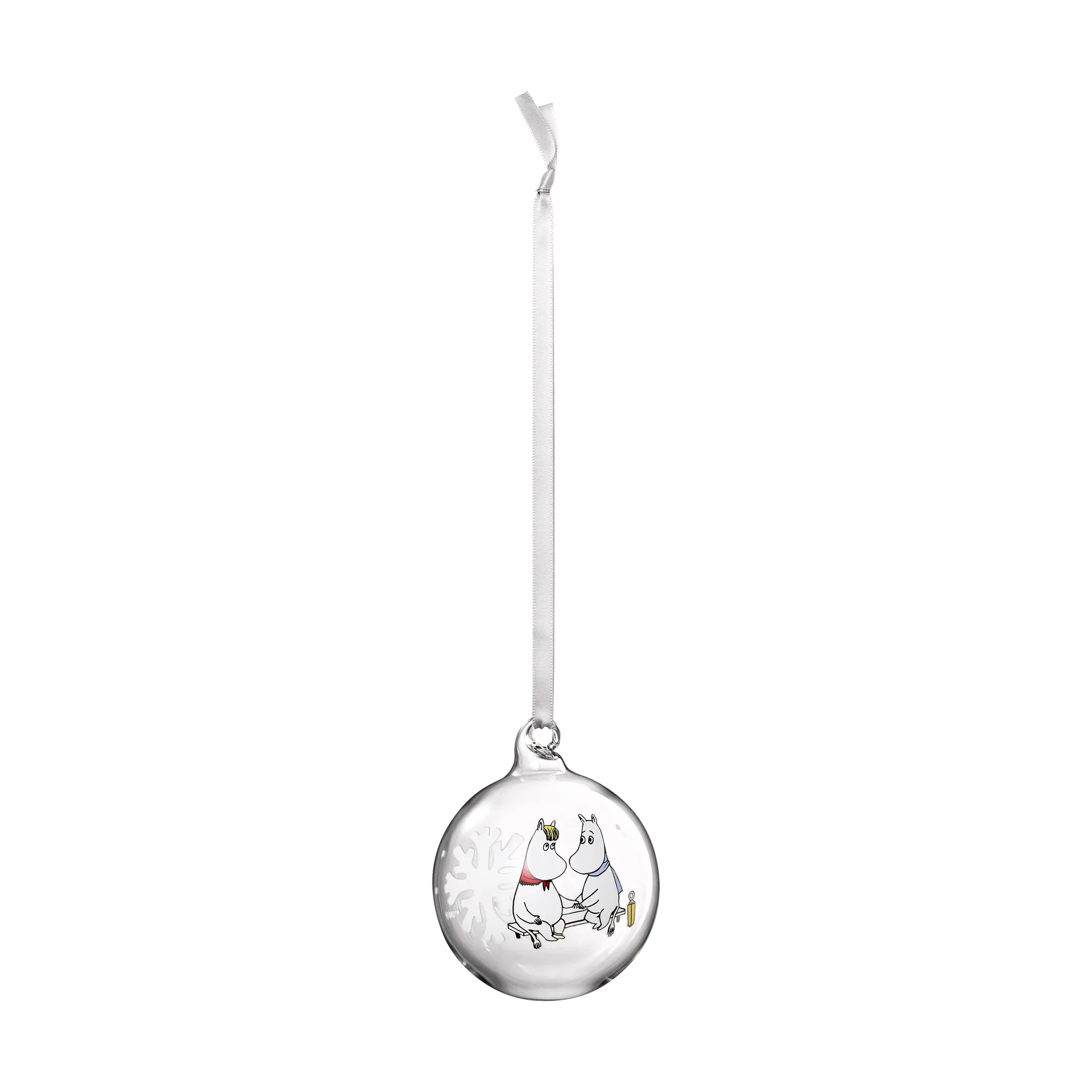 Mumin julgranskula Ø7 cm, Snowflake Muurla