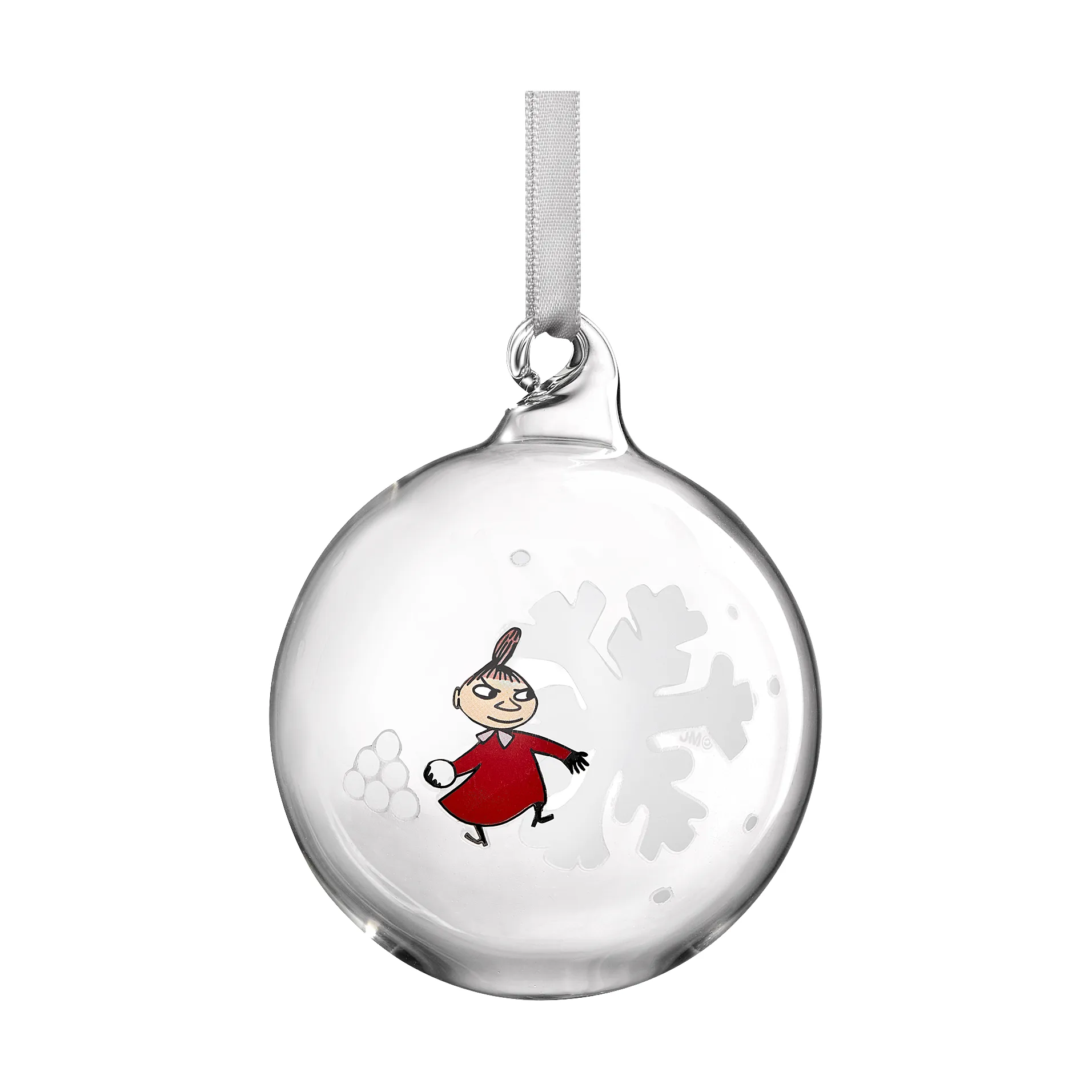 Mumin julgranskula Ø7 cm, Snowflake Muurla