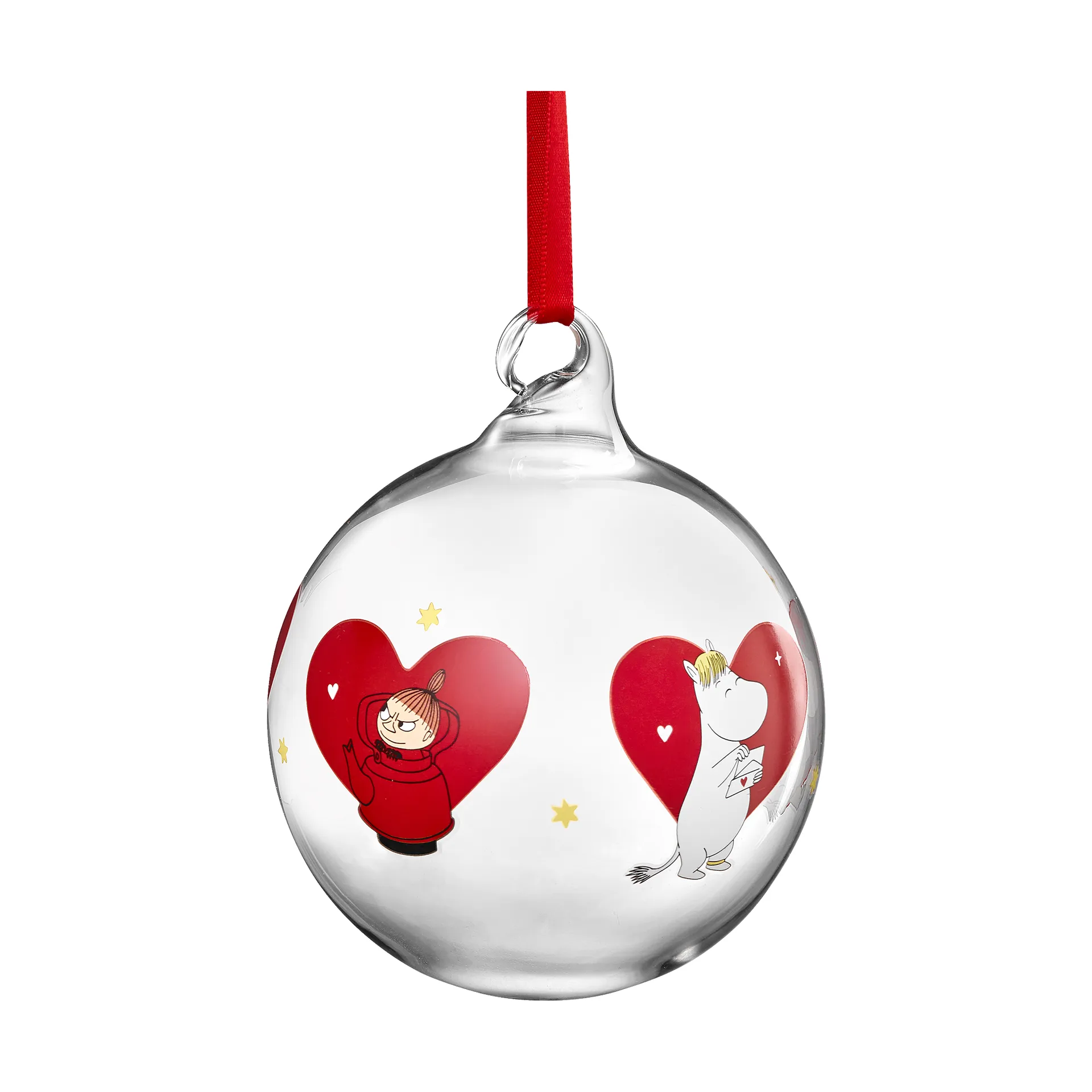 Mumin julgranskula Ø9 cm, Heart Muurla