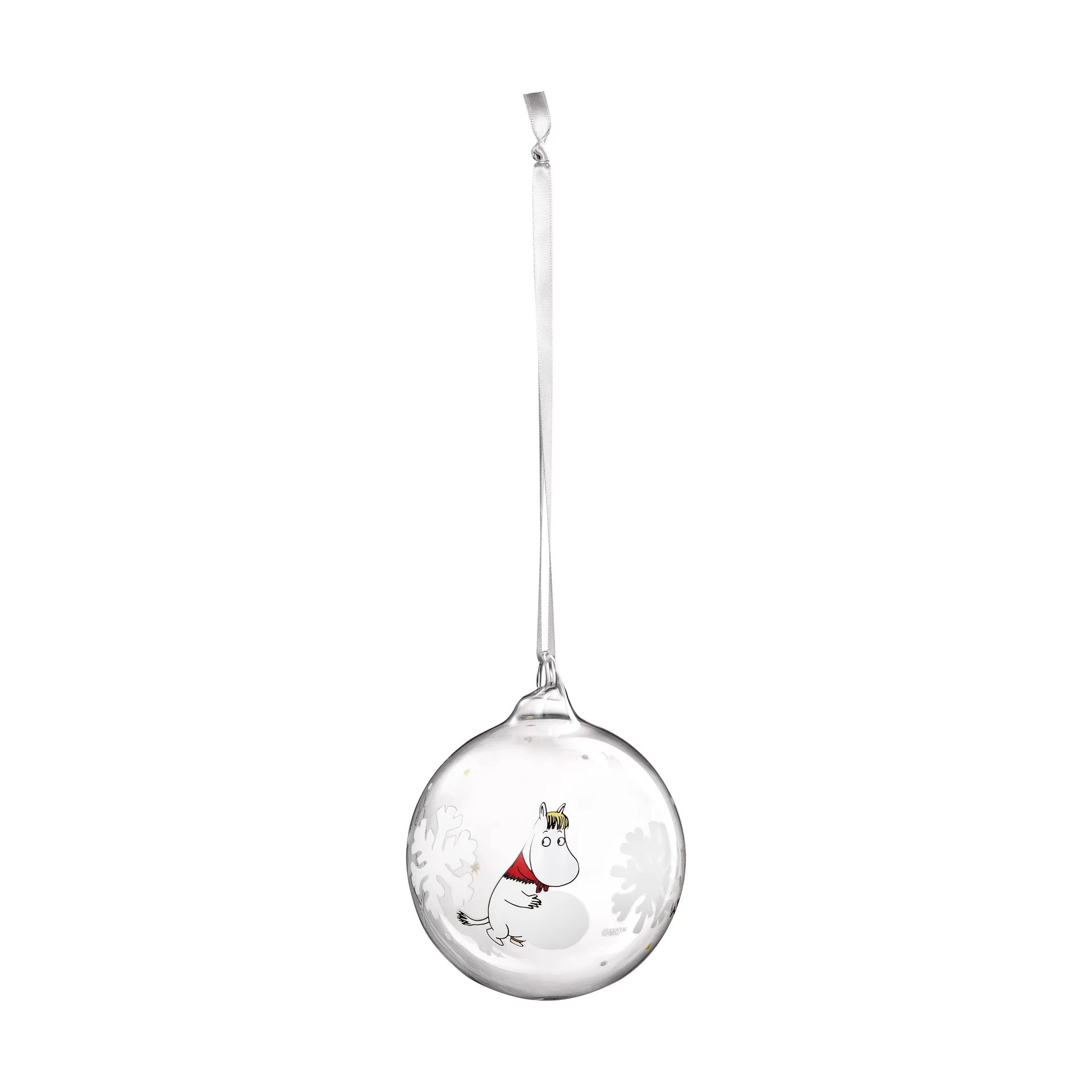 Mumin julgranskula Ø9 cm, Snowflake Muurla