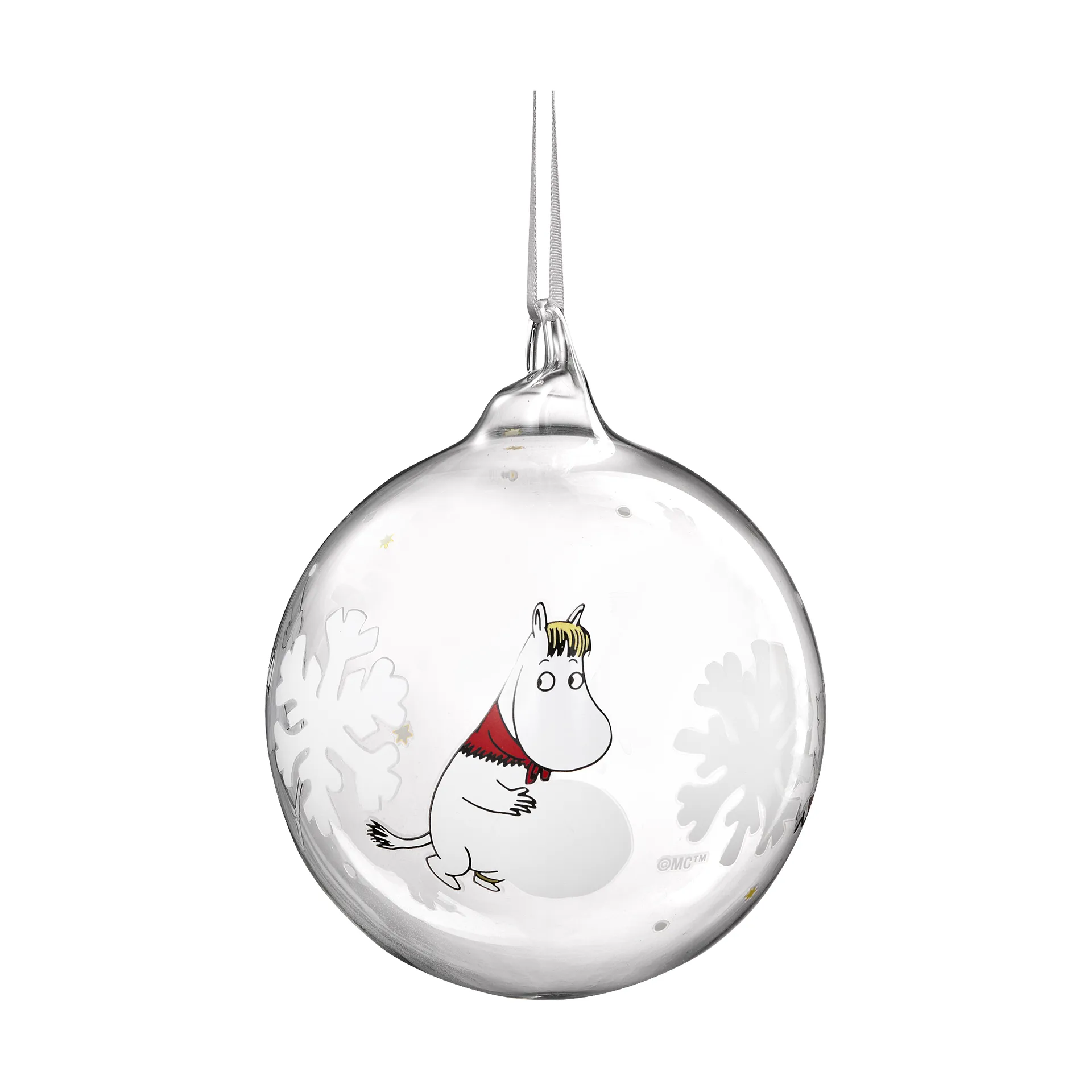 Mumin julgranskula Ø9 cm, Snowflake Muurla