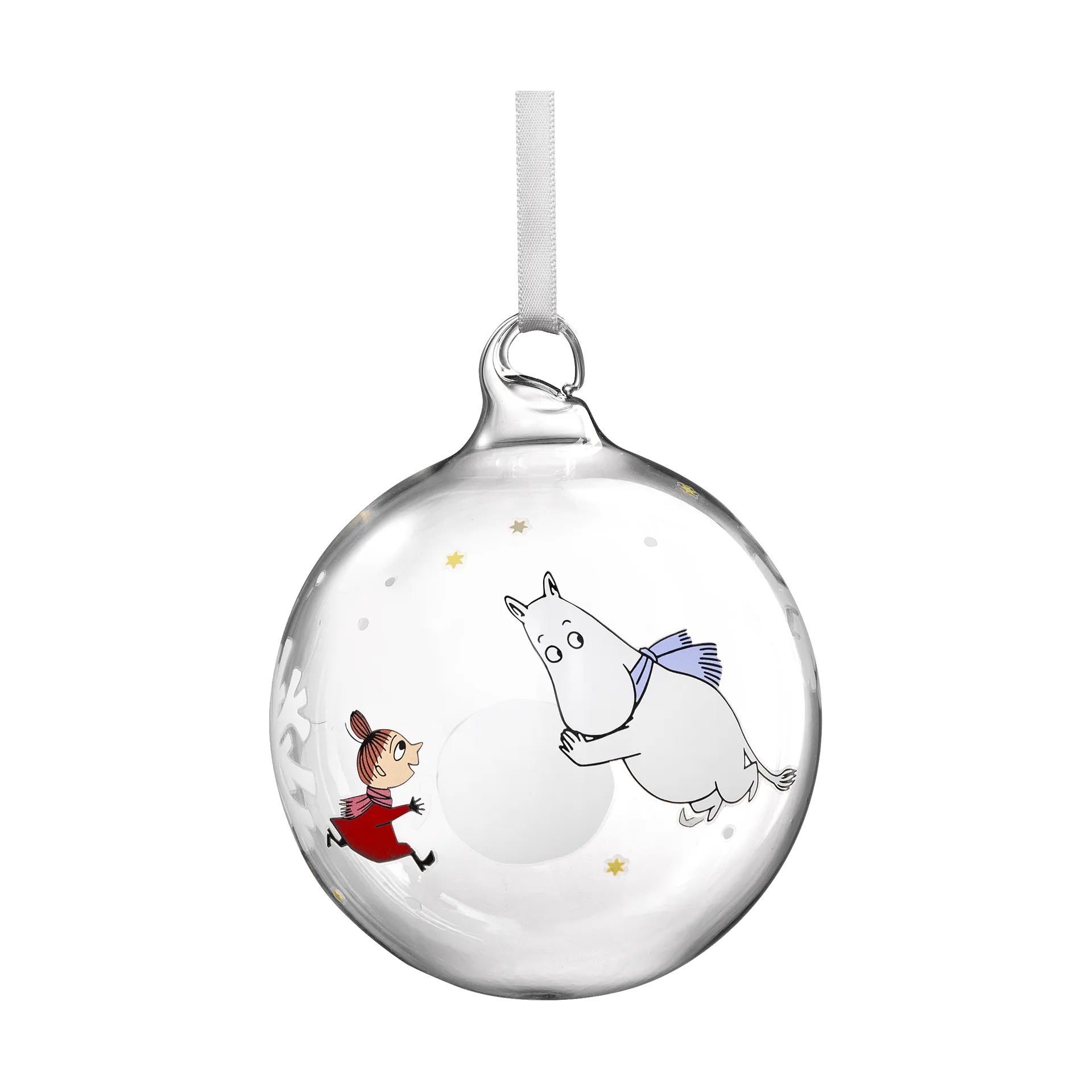 Mumin julgranskula Ø9 cm, Snowflake Muurla