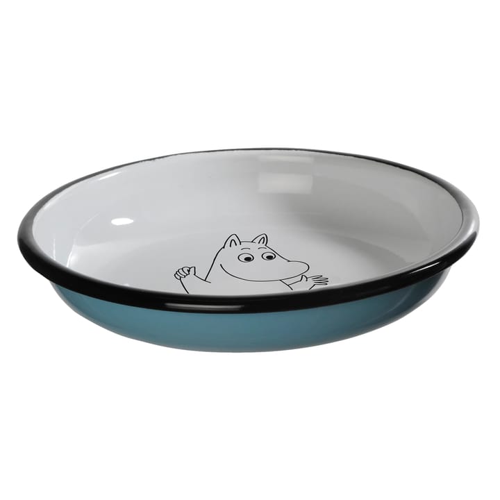 Mumin Retro emaljtallrik 18 cm, Mumin Muurla