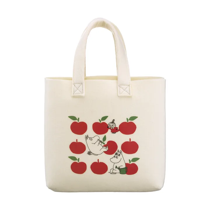 Mumin Tote Bag väska 25x25 cm - Joyfull Apples - Muurla