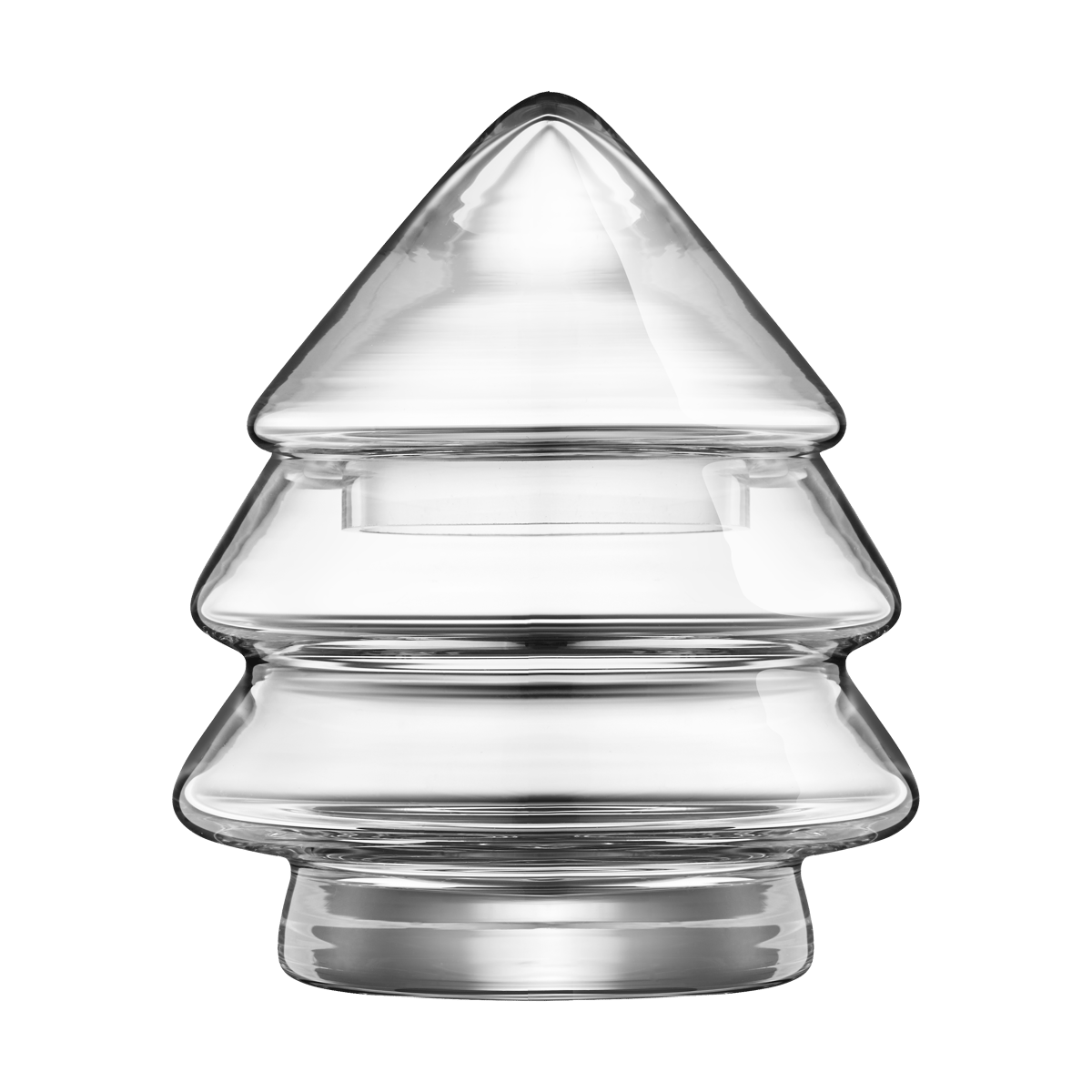 Muurla glasburk 12 cm Gran | Skandinavisk Design | Förvaringsburkar | Transparent