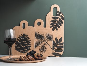Nordic Chop & Serve bricka 21x31 cm - The Pine Cone-The Birch Leaf - Muurla