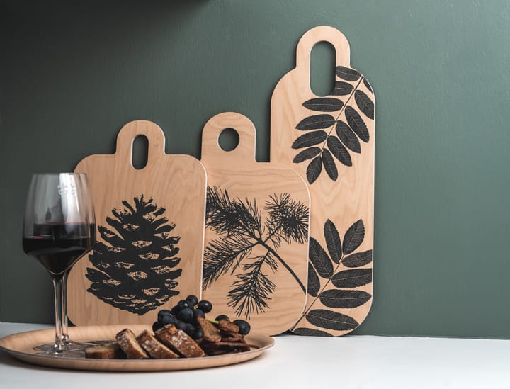 Nordic Chop & Serve bricka 21x31 cm, The Pine Cone-The Birch Leaf Muurla