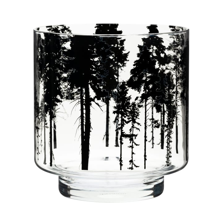 Nordic The Forest ljuslykta/vas 17 cm - Klar-svart - Muurla