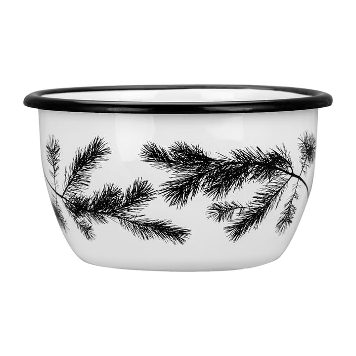 Nordic The Pine emaljskål 60 cl - White - Muurla