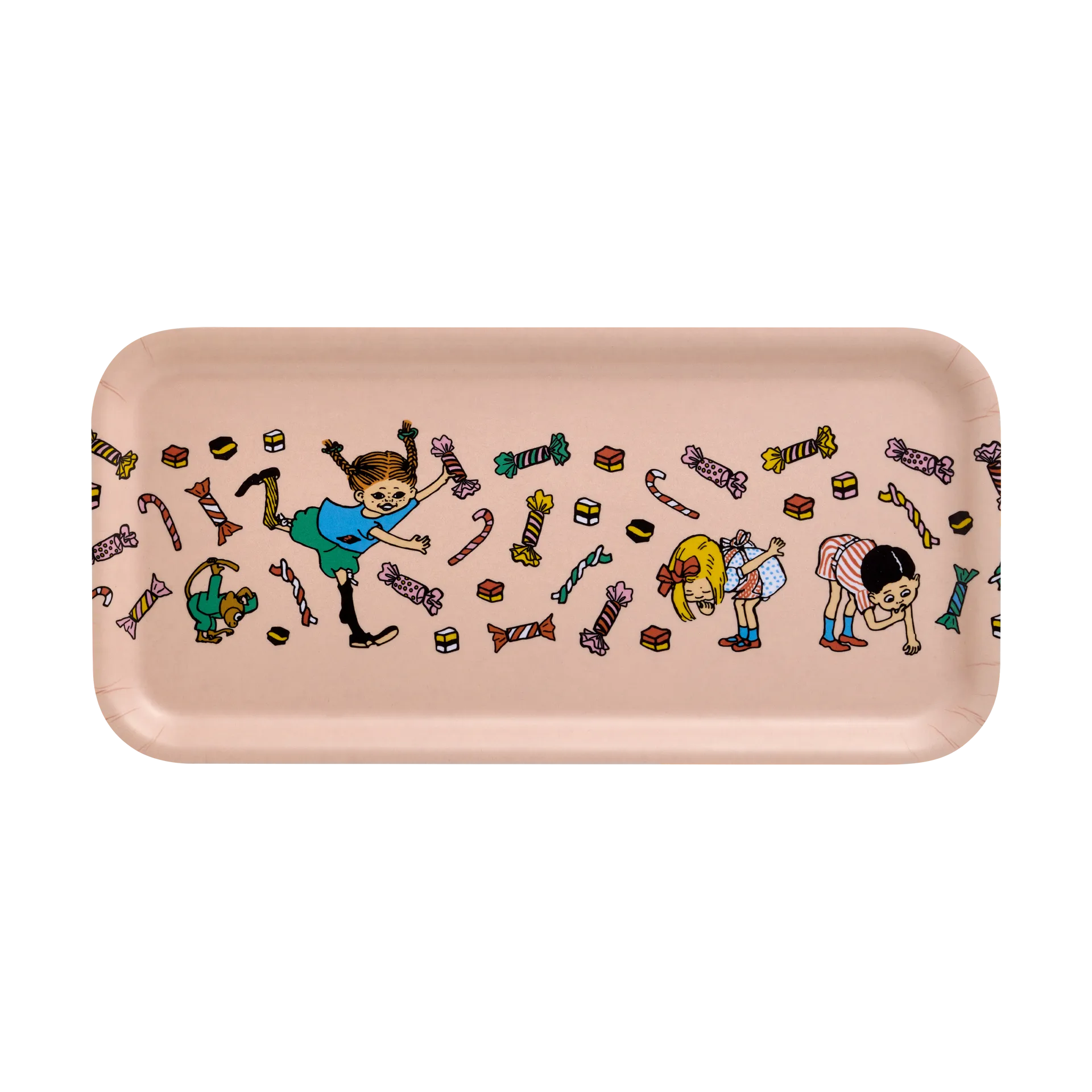 Pippi bricka 13x27 cm, Candy Muurla