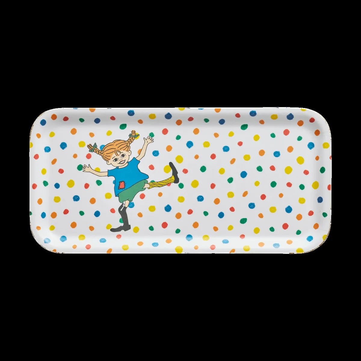 Muurla Pippi bricka 13x27 cm Hoppsansa