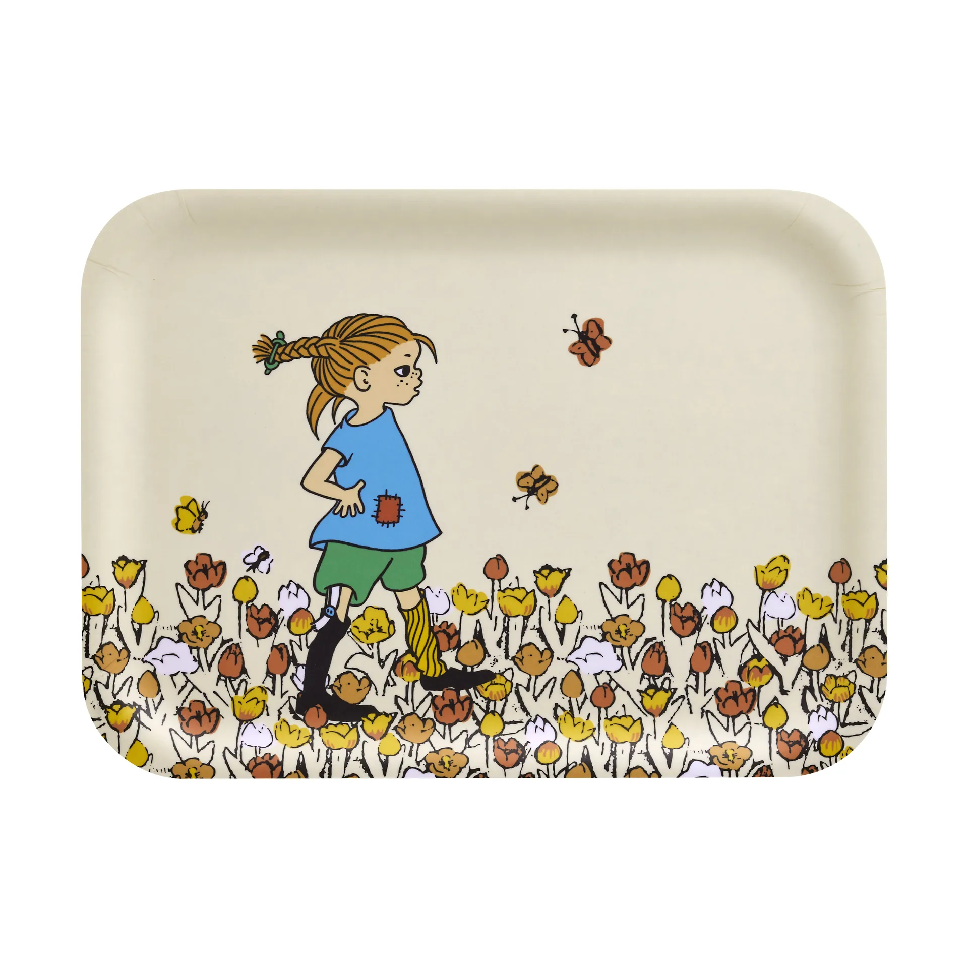 Pippi bricka 20x27 cm, Be More Pippi Muurla