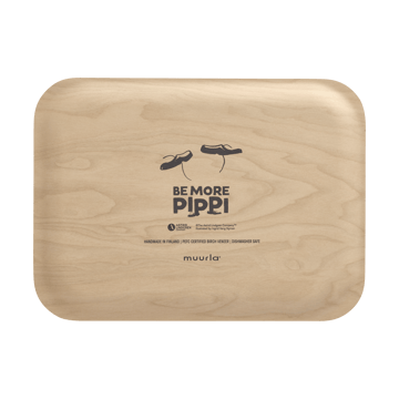 Pippi bricka 20x27 cm - Be More Pippi - Muurla