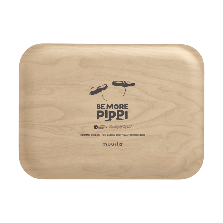 Pippi bricka 20x27 cm, Be More Pippi Muurla