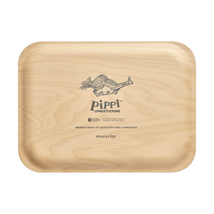 Pippi bricka 20x27 cm, Pippi and the Horse Muurla