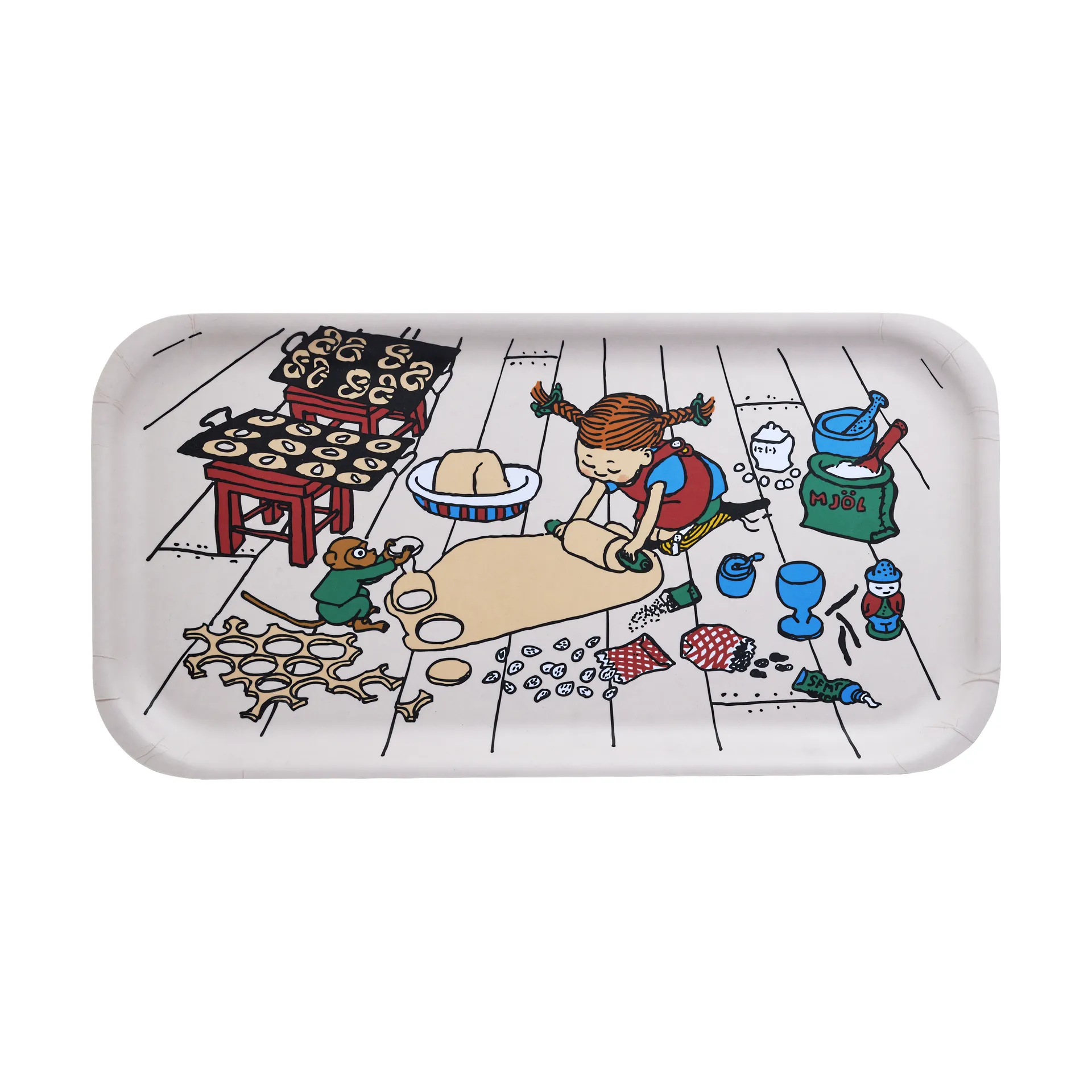 Pippi bricka 22x43 cm, Bakning Muurla