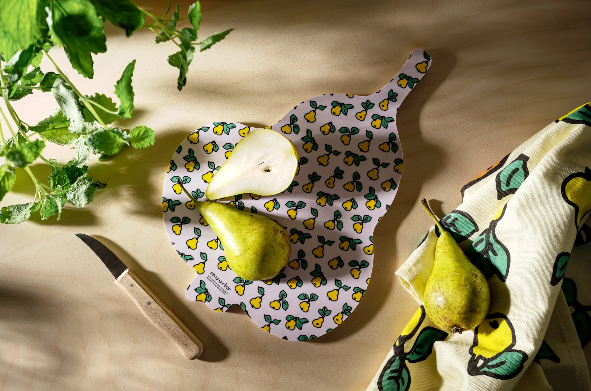 Pippi Chop & Serve skärbräda 21x30 cm, Fruits Muurla