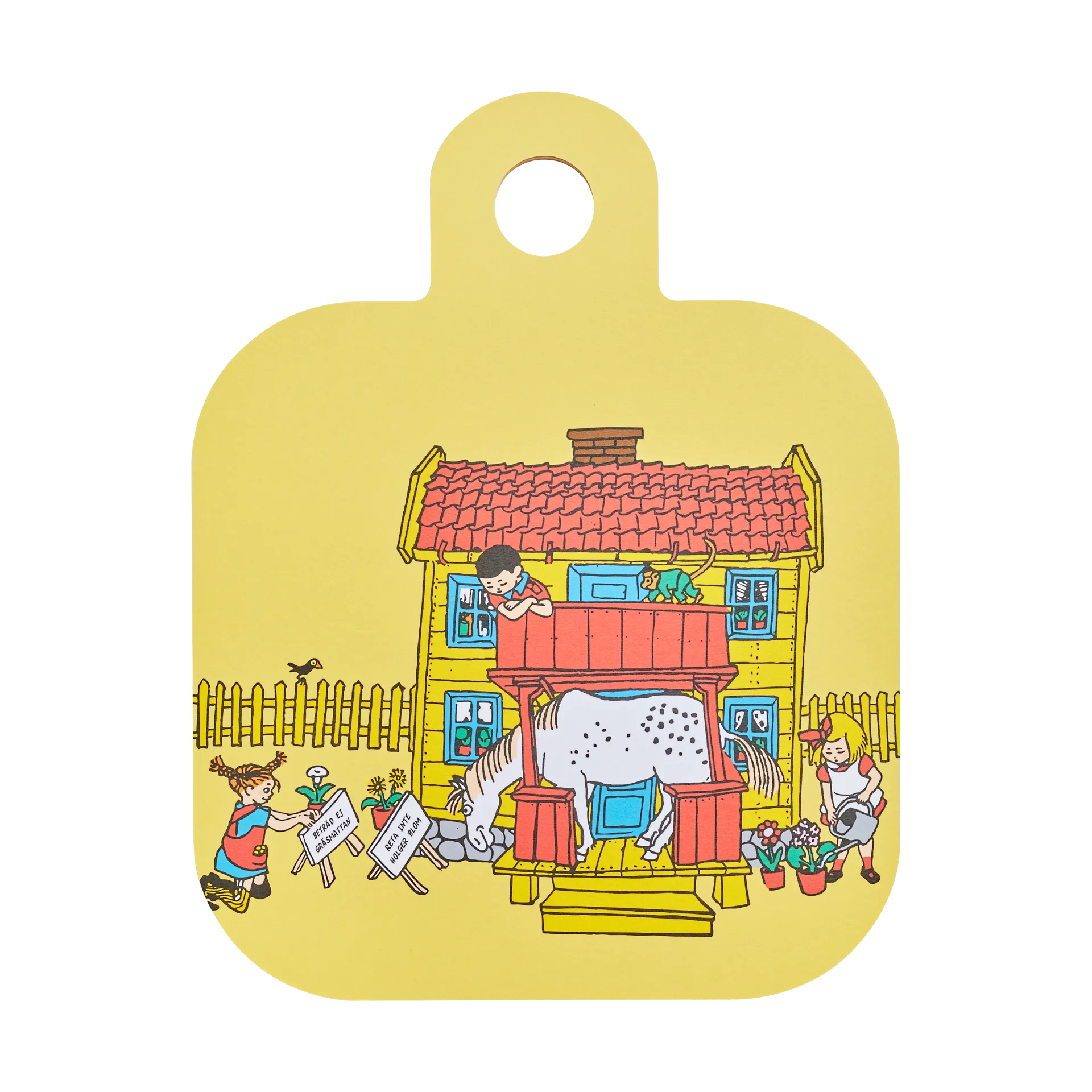 Pippi Chop & Serve skärbräda 25x32 cm, Villa villekulla Muurla