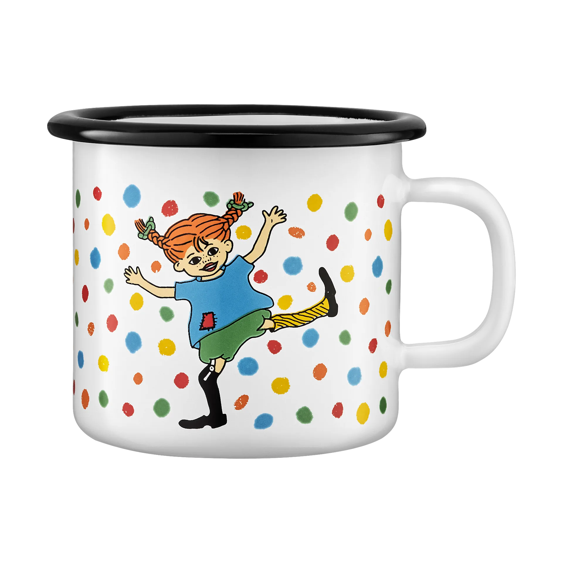 Pippi emaljmugg 2,5 dl, Hoppsansa Muurla