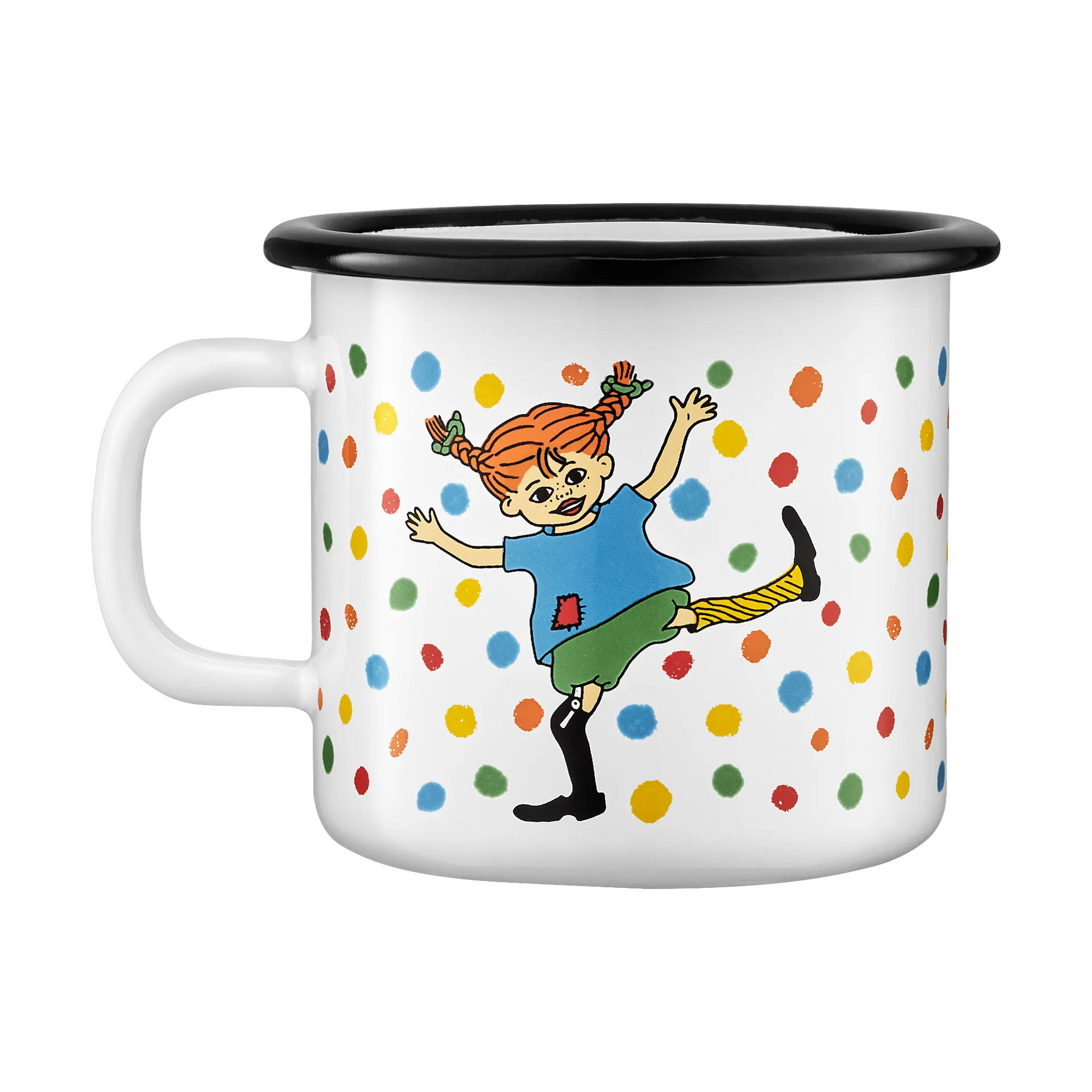 Pippi emaljmugg 2,5 dl, Hoppsansa Muurla