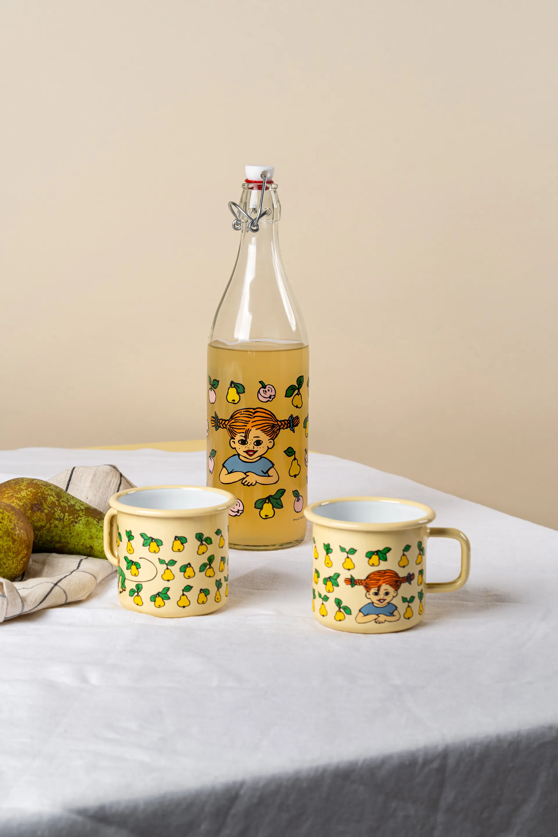 Pippi glasflaska 1 L, Fruits Muurla