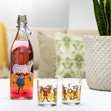 Pippi glasflaska 1 L - Multi - Muurla