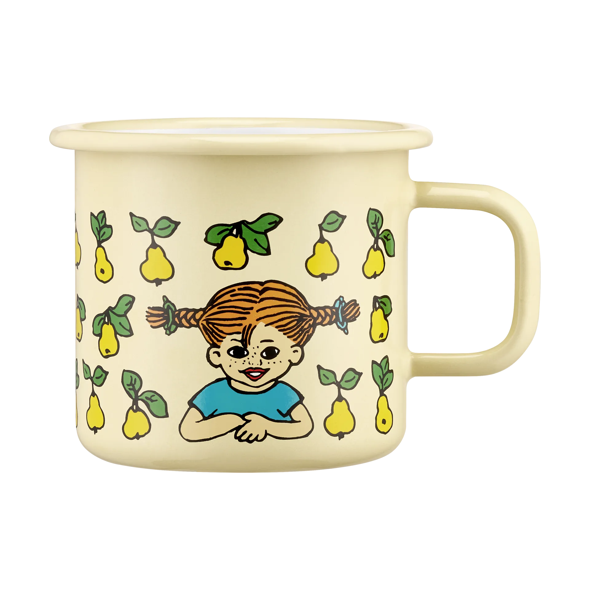 Pippi Långstrump emaljmugg 3,7 dl, Fruits Muurla