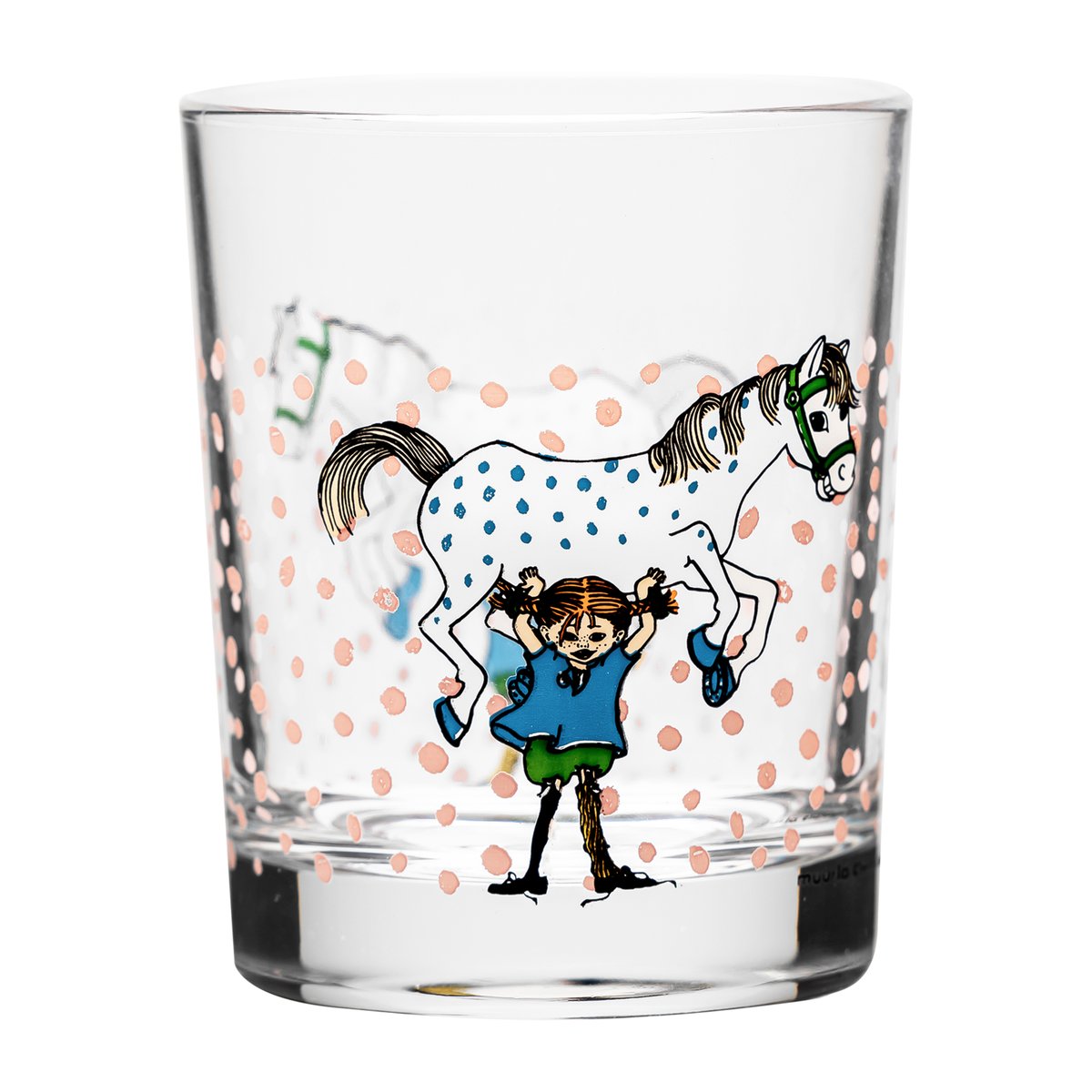 Muurla Pippi & Lilla Gubben dricksglas 20 cl Multi | Skandinavisk Design | Dricksglas | Multi
