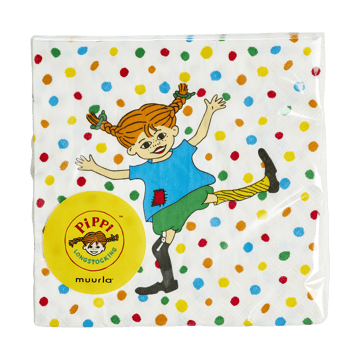 Pippi servetter 33x33 cm 20-pack - Hoppsansa - Muurla