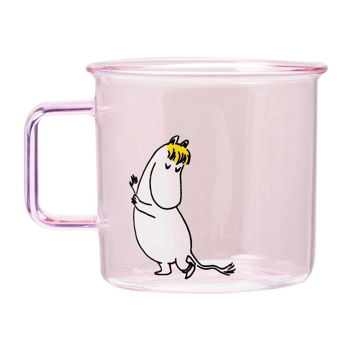 Muurla Snorkmaiden glasmugg 35 cl Rosa | Skandinavisk Design | Kaffekoppar | Rosa