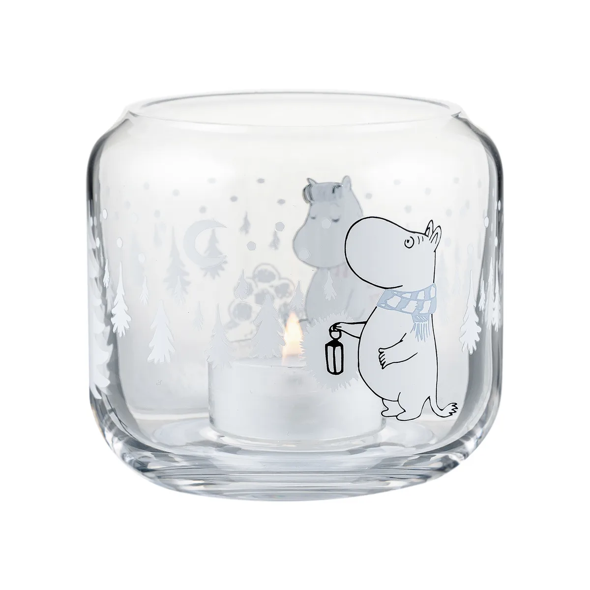 Muurla Snowfall ljuslykta Ø9 cm Klar