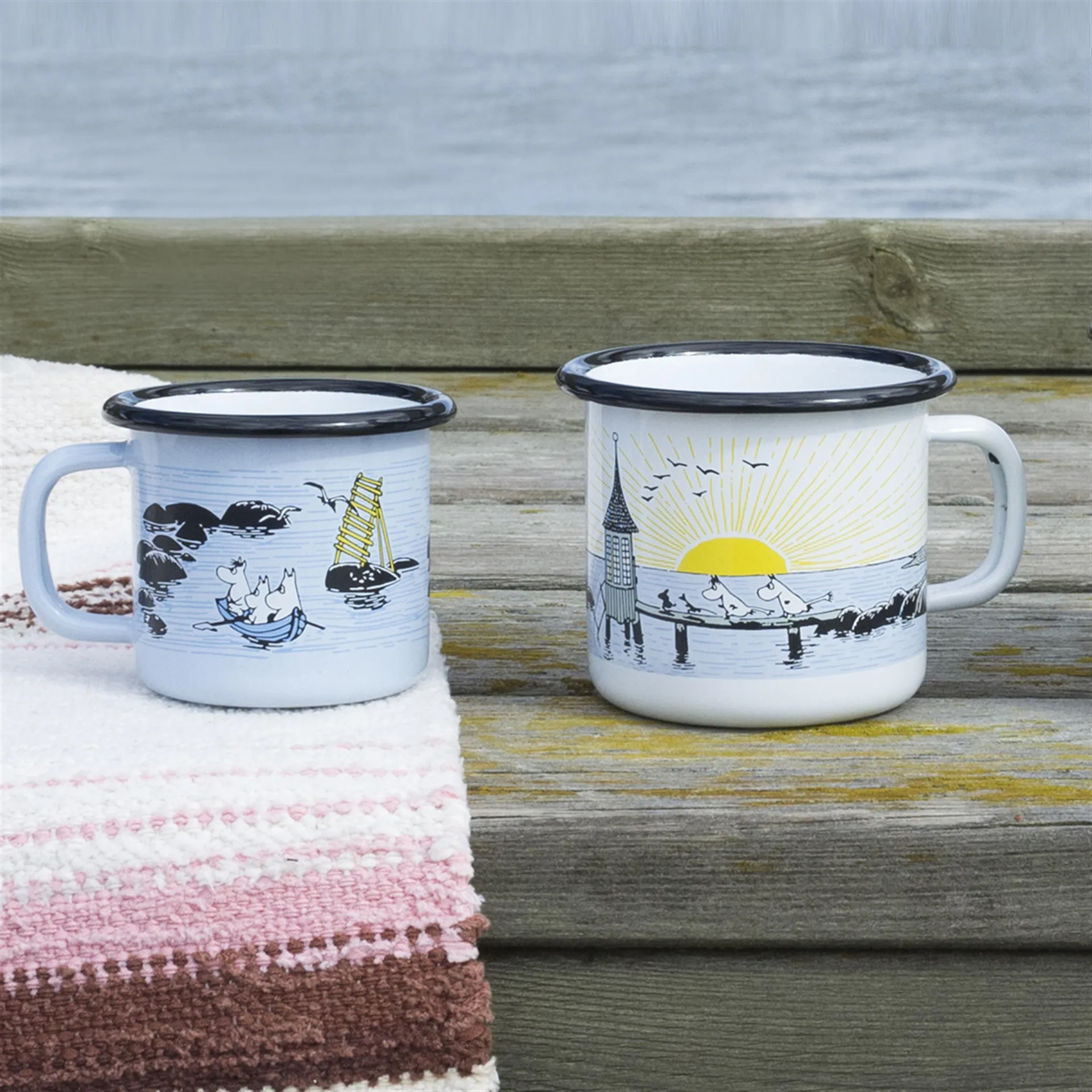 Sommarvind emaljmugg, 2,5 dl Muurla