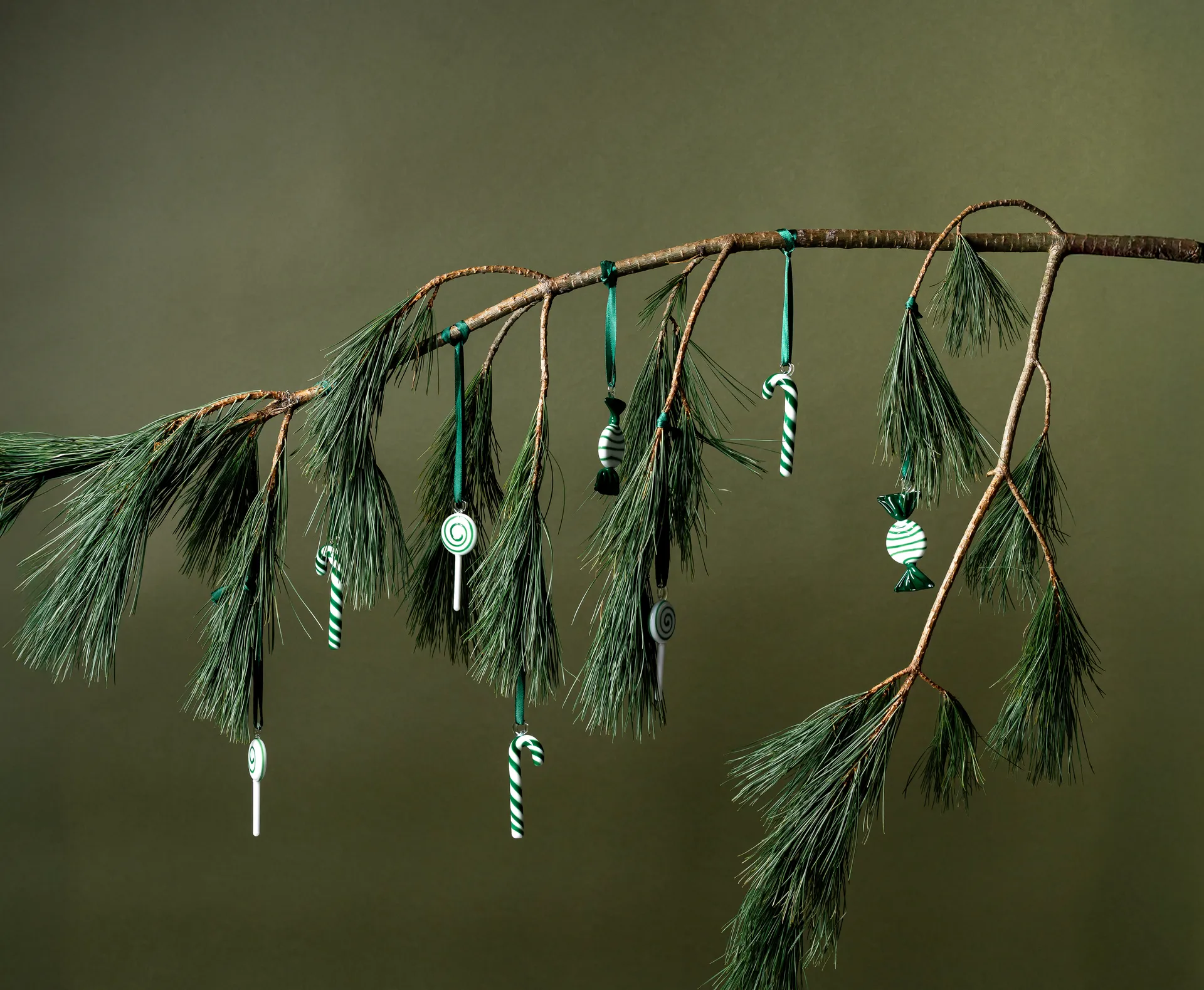 Sweets juldekoration 3-pack, Grön Muurla