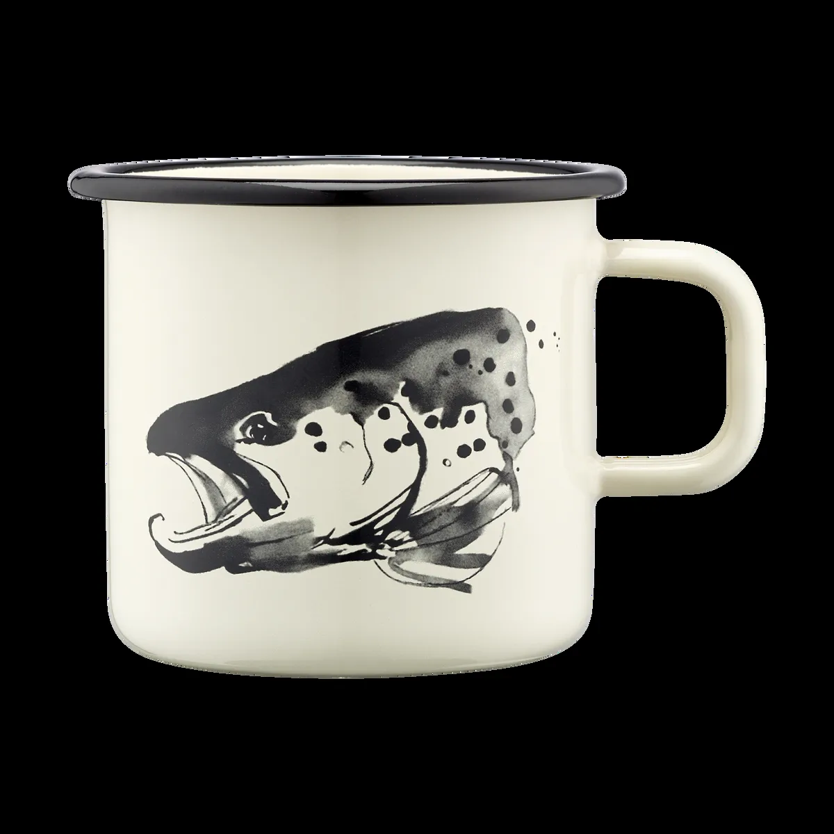 Muurla Teemu Järvi x Muurla emaljmugg 55 cl Gädda & öring