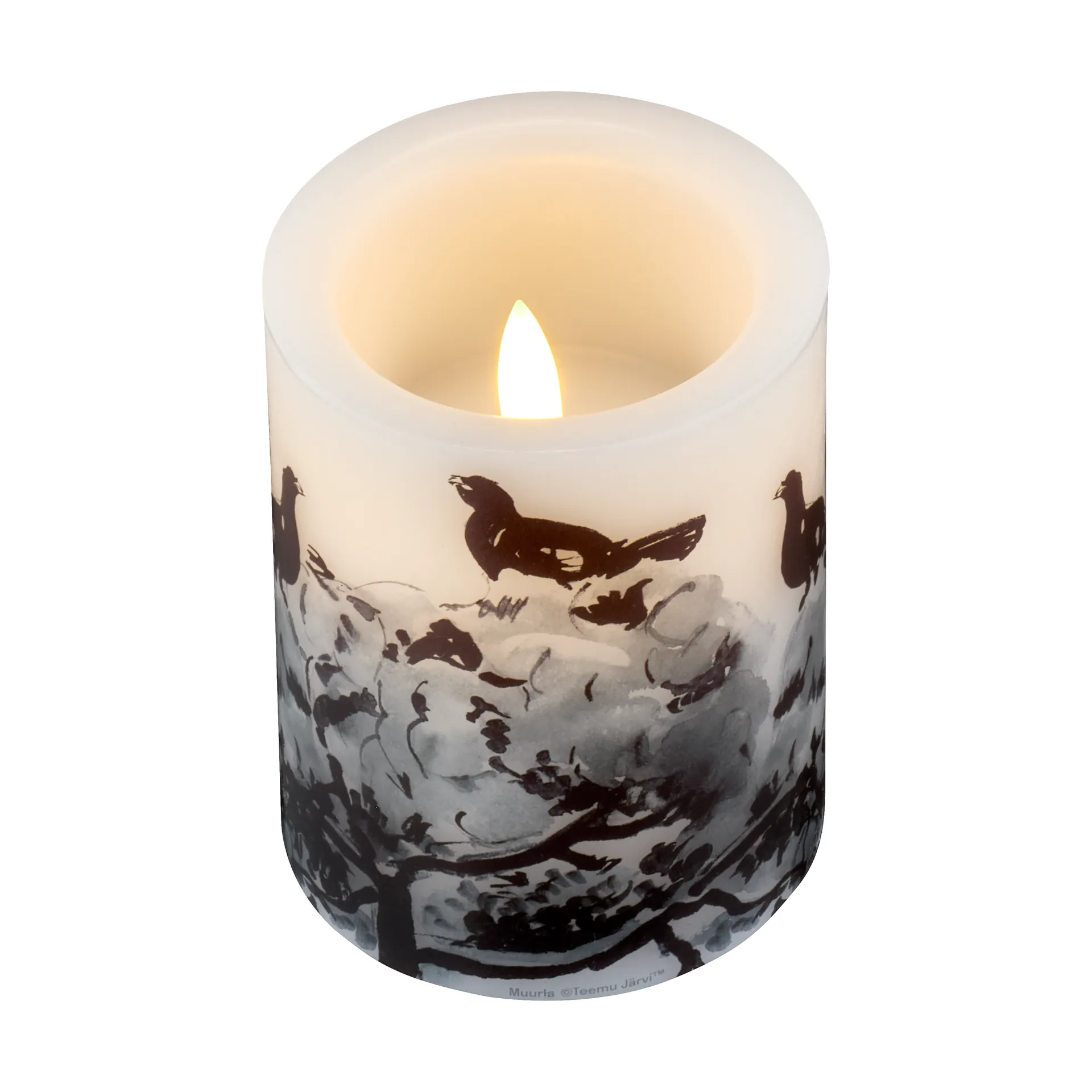Teemu Järvi x Muurla ledljus Ø7,5x10 cm, Winter Carpercaillie Muurla